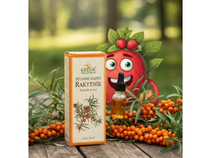 Rakytník kapky 50 ml GREŠÍK Z 40 líh, Bylinné kapky