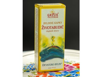 Životabudič kapky 50 ml GREŠÍK Z 35% líh, Devatero bylin kapky