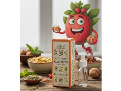 Žlučníkové kapky 50 ml GREŠÍK Z 40 líh, Devatero bylin kapky