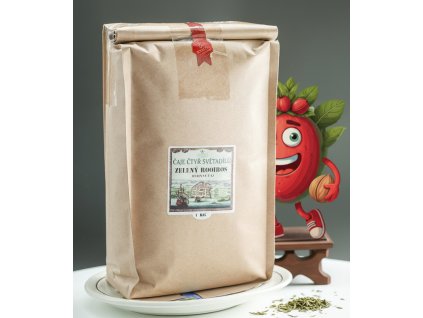 Zelený Rooibos 1 kg GREŠÍK Čaje 4 světadílů