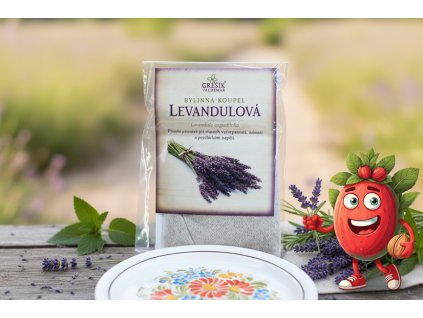 Levandulová koupel 20 g GREŠÍK, Bylinná koupel