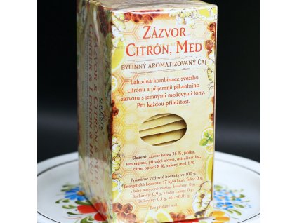 Zázvor & Citrón & Med 20 n.s. přebal GREŠÍK2 a ebyliny.cz