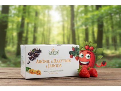 Aronie & Rakytník & Jahoda 20 n.s. přebal GREŠÍK Ovocný čaj