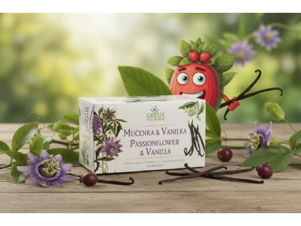 Mučenka & Vanilka 20 n.s. přebal GREŠÍK Ovocný čaj