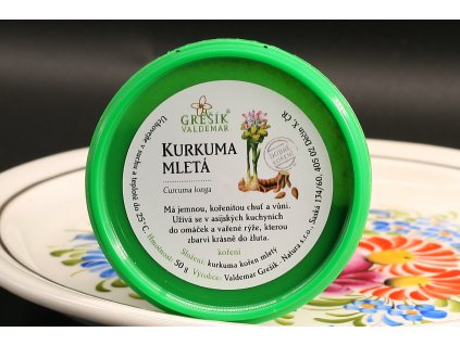 Kurkuma mletá 50 g GREŠÍK Dobré koření ebyliny.cz