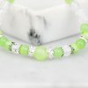 KŘIŠŤÁL X ZELENÝ KALCIT NÁRAMEK S DEKORACÍ (UNISEX) 6