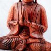 MEDITUJÍCÍ BUDDHA DŘEVĚNÁ SOŠKA 1 (XL) 20cm 350g