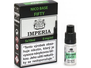 nikotinova baze cz imperia 5x10ml pg50 vg50 6mg