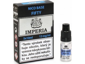 nikotinova baze cz imperia 5x10ml pg50 vg50 12mg