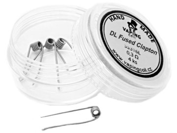 vapingcoil dl fused clapton predmotane spiralky ss316 03ohm