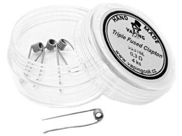 vapingcoil triple fused clapton predmotane spiralky ss316 03ohm