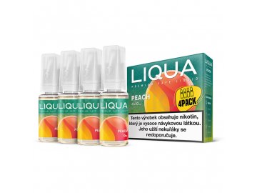 Broskev - Peach - LIQUA 4-Pack