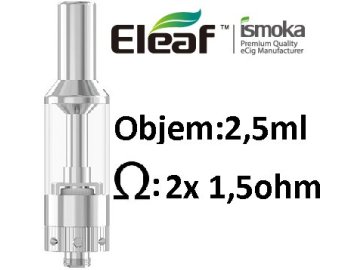 iSmoka-Eleaf GS AIR clearomizer 2,5ml Silver