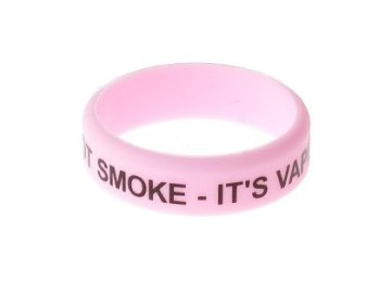 Dekorativní kroužek velký ( It´s not smoke It´s vapor ) Pink