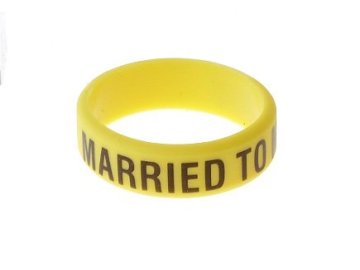 Dekorativní kroužek velký ( married to my mod ) Yellow