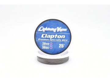 Lighting Vapes USA SS316L Clapton Drát (28GA+36GA), 7,6m - 25 Feet