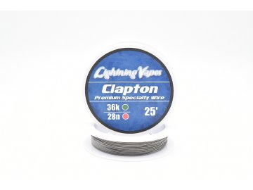 Lighting Vapes USA NI80 / Kanthal A1 Clapton Drát (28GA+36GA), 7,6m - 25 Feet