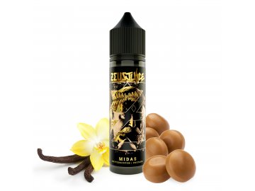 zeus juice 50ml shortfill midas graphic