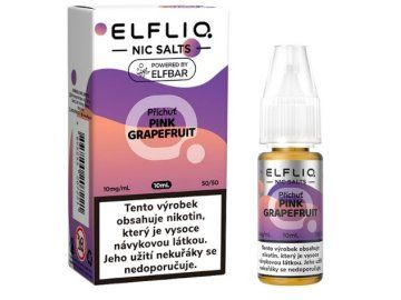 liquid elfliq nic salt pink grapefruit 10ml 10mg cz
