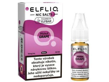 liquid elfliq nic salt grape 10ml 10mg cz