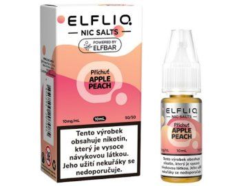 liquid elfliq nic salt apple peach 10ml 10mg cz