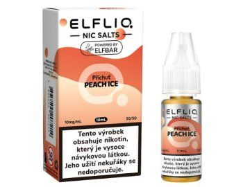 liquid elfliq nic salt peach ice 10ml 10mg cz
