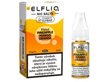 liquid elfliq nic salt pineapple mango orange 10ml 10mg cz