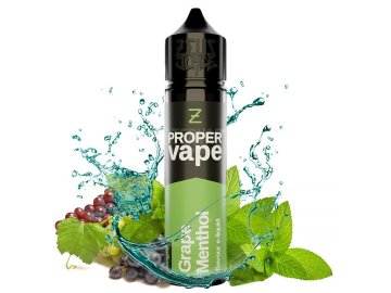 zeus juice proper vape s v grape menthol 20ml