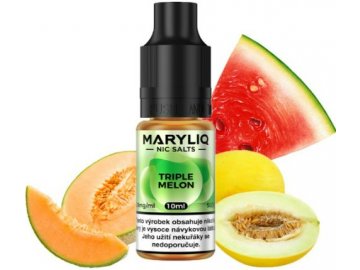 liquid maryliq nic salt triple melon 10ml 20mg