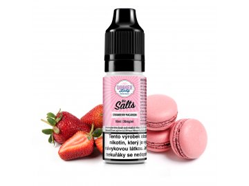 dinnerlady salts lifestyle desserts strawberry macaroon 10ml 20mg bottle cz