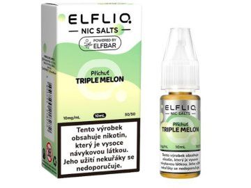liquid elfliq nic salt triple melon 10ml 10mg cz