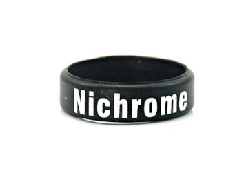 Dekorativní kroužek velký ( Nichrome) černá