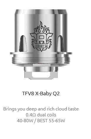 Smoktech Žhavící hlava SMOK V8 Baby X Q2 pro X-BABY Odpor: 0,4ohm