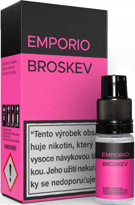 IMPERIA Broskev - E-liquid Emporio 10ml Množství: 10ml, Množství nikotinu: 18mg