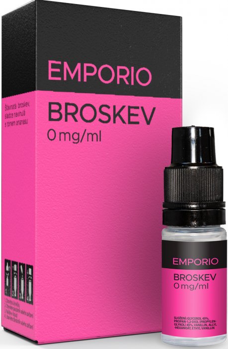 IMPERIA Broskev - E-liquid Emporio 10ml Množství: 10ml, Množství nikotinu: 0mg