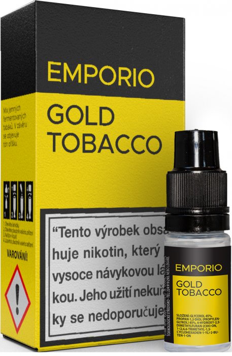 IMPERIA Gold Tobacco - E-liquid Emporio 10ml Množství: 10ml, Množství nikotinu: 6mg
