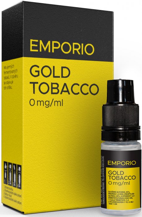 IMPERIA Gold Tobacco - E-liquid Emporio 10ml Množství: 10ml, Množství nikotinu: 0mg