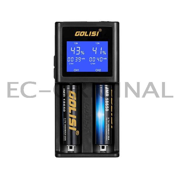 Golisi S2 2.0A - chytrá nabíječka s LCD displejem Barva: Černá