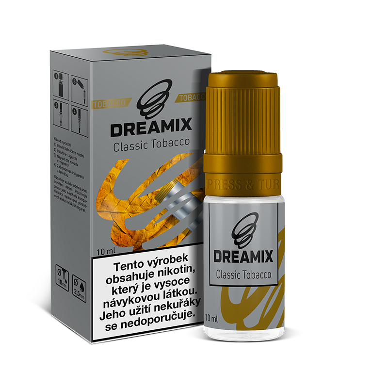 Dreamix (CZ) Dreamix - Klasický tabák (Classic Tobacco) - liquid - 10ml Množství: 10ml, Množství nikotinu: 6mg