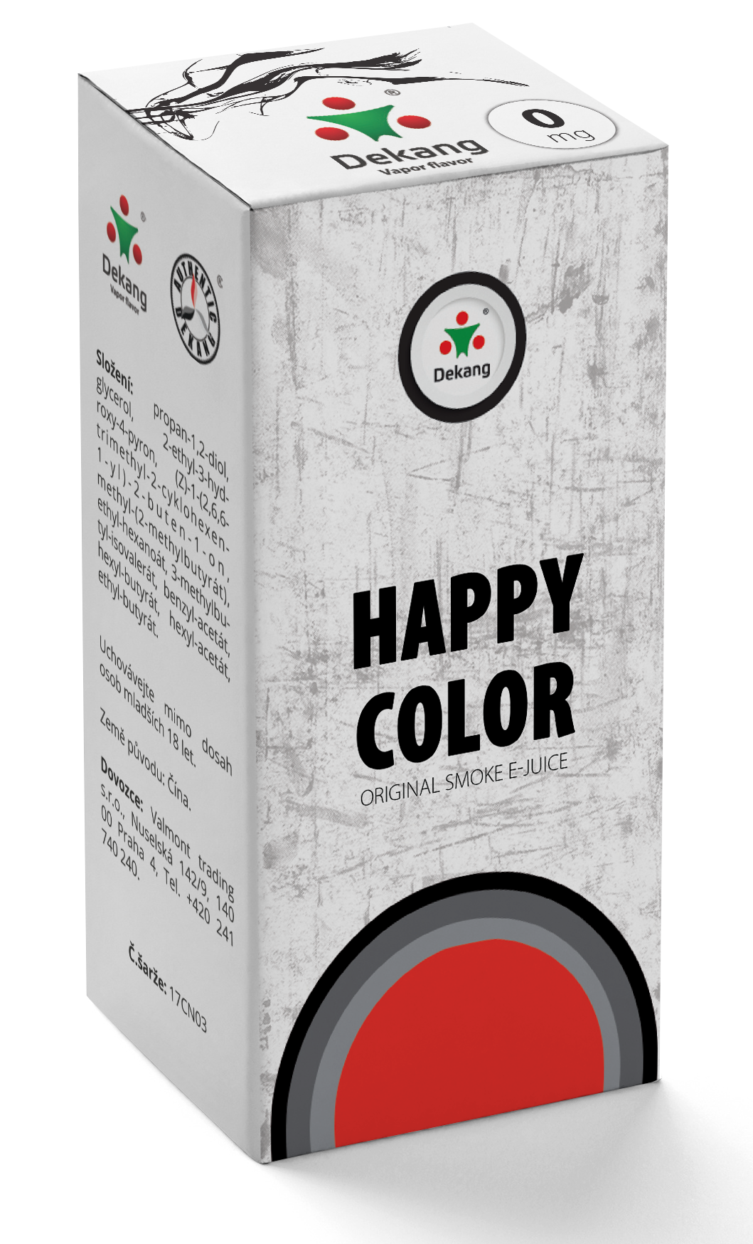 Happy color - Dekang fifty náplň do e-cigarety Množství: 10ml, Množství nikotinu: 0mg