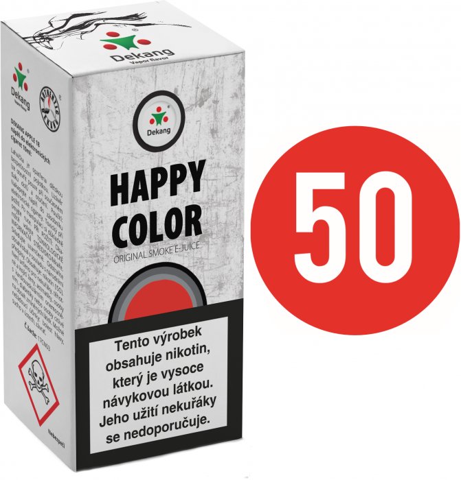 Happy color - Dekang fifty náplň do e-cigarety Množství: 10ml, Množství nikotinu: 11mg