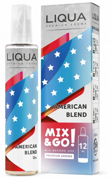 Liqua - Ritchy American Blend - Příchuť Liqua Mix&Go 12ml Shake & Vape Množství: 12ml