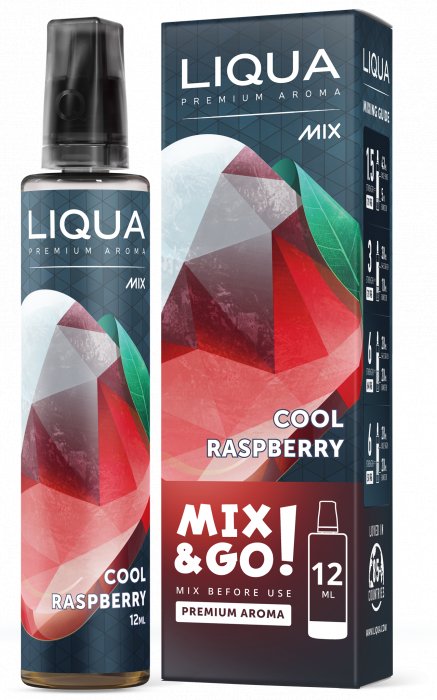 Liqua - Ritchy Cool Raspberry - Příchuť Liqua Mix&Go 12ml Shake & Vape Množství: 12ml