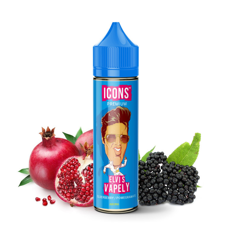 ProVape (LV) Elvis Vapely (Černý bez, granátové jablko) - Příchuť Icons Shake and Vape Množství: 20ml