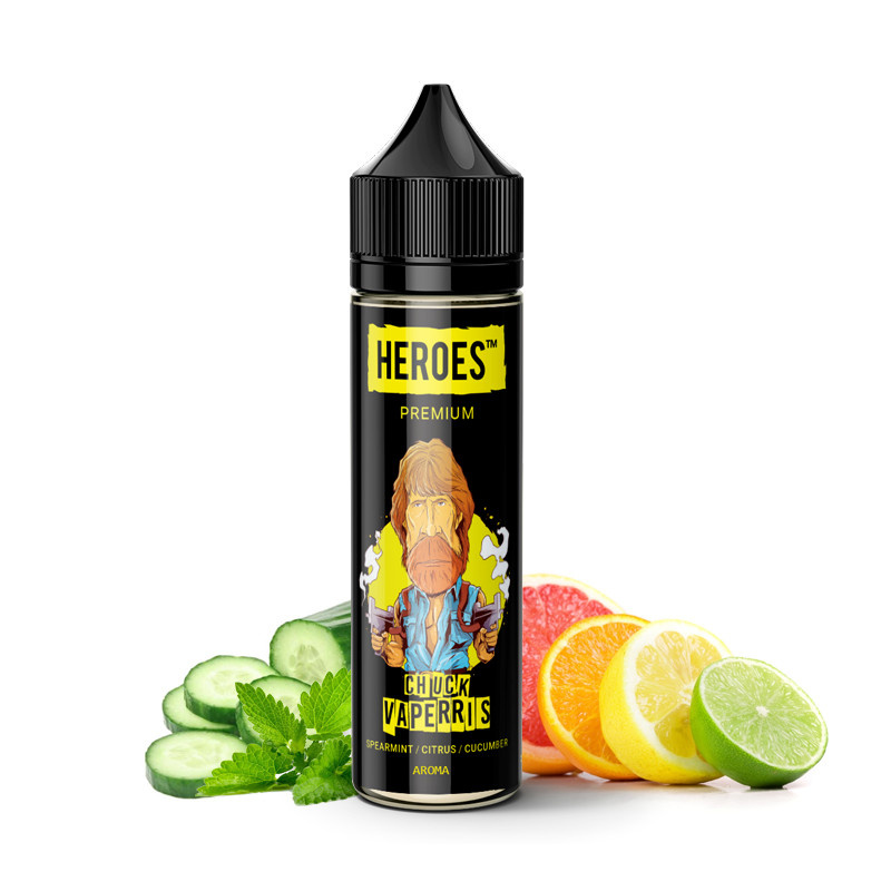 ProVape (LV) Chuck Vaperris (Máta, citrusy, okurka) - Příchuť Heroes Shake and Vape Množství: 20ml