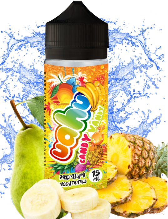 UHAU (CA) Candy Vandy (banány, ananas a hrušky) - příchuť UAHU - Shake and Vape Množství: 15ml