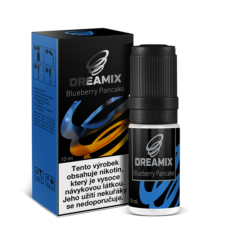 Dreamix (CZ) Dreamix - Borůvková palačinka (Blueberry Pancake) - liquid - 10ml Množství: 10ml, Množství nikotinu: 12mg