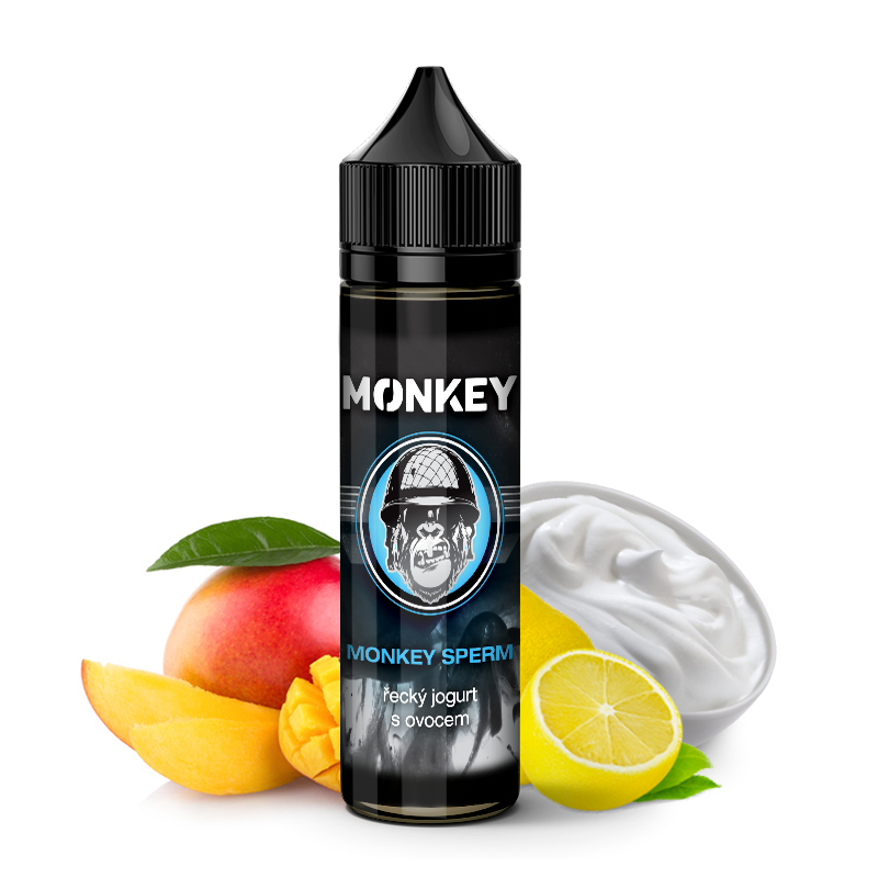 Monkey Liquid (CZ) Monkey Sperm (Jogurt s mangem a citrusy) - Příchuť Monkey Shake & Vape Množství: 12ml