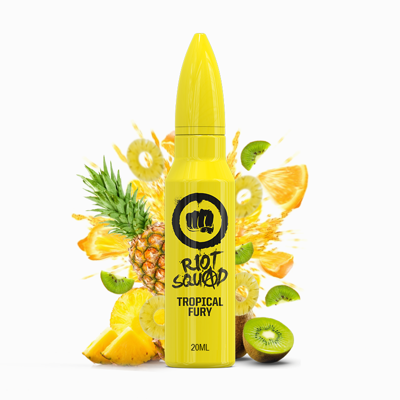 Riot Squad (GB) Tropical Fury (Ananas a exotické ovoce) - Příchuť Riot Squad Shake & Vape Množství: 20ml