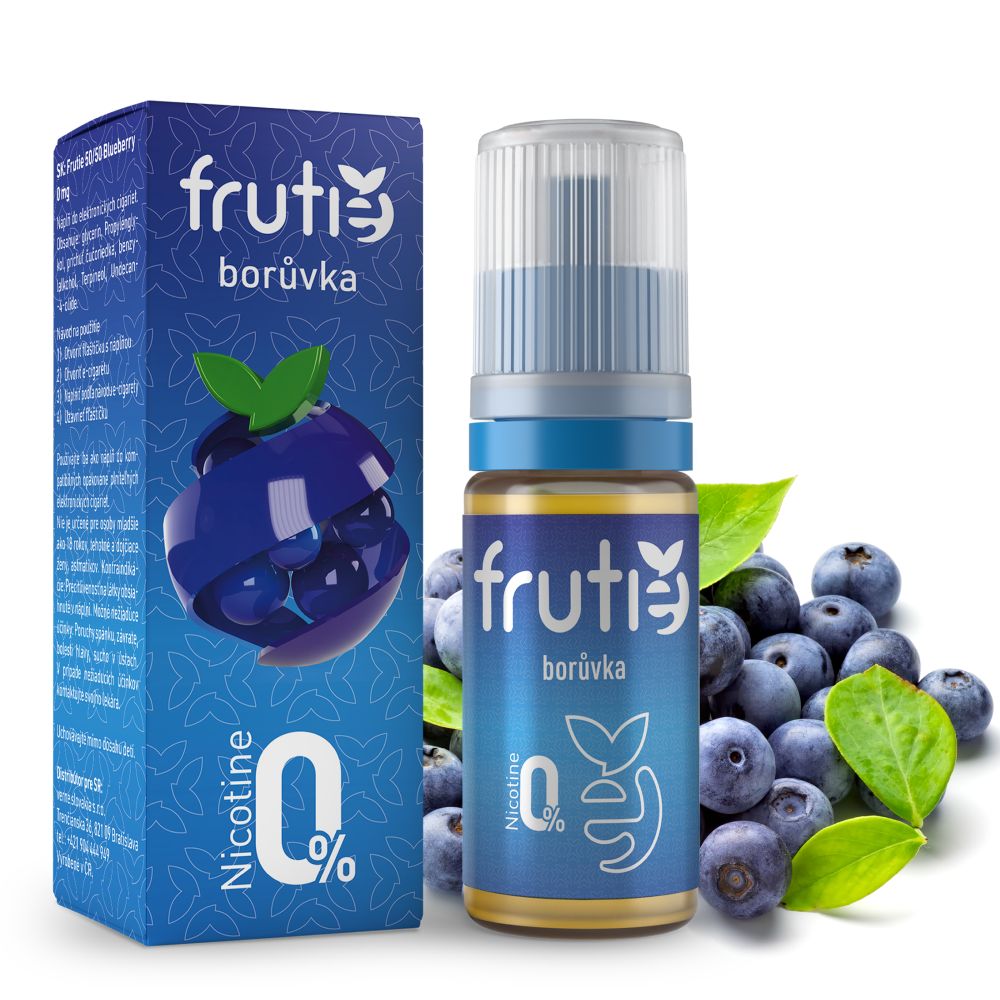 Frutie 50/50 - Borůvka (Blueberry) - liquid - 10ml Množství: 10ml, Množství nikotinu: 0mg